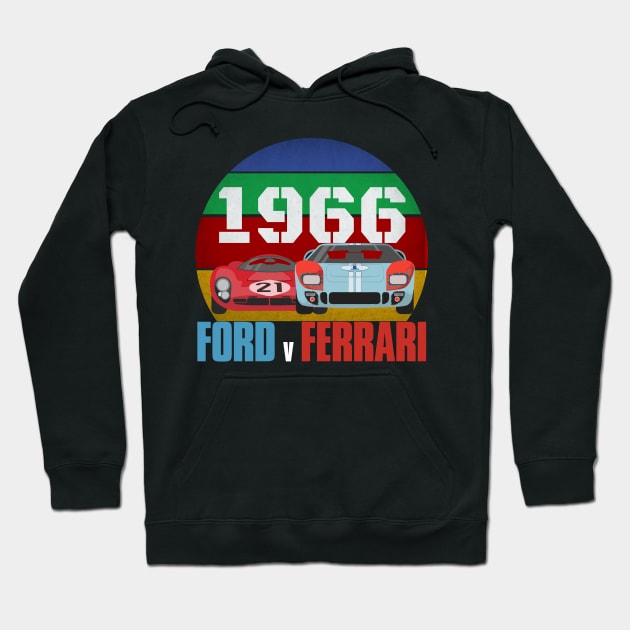 Ford Vs Ferrari Hoodie by Recapaca